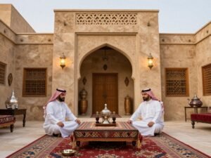 مشبات تراثية سعودية في مجلس عربي أصيل